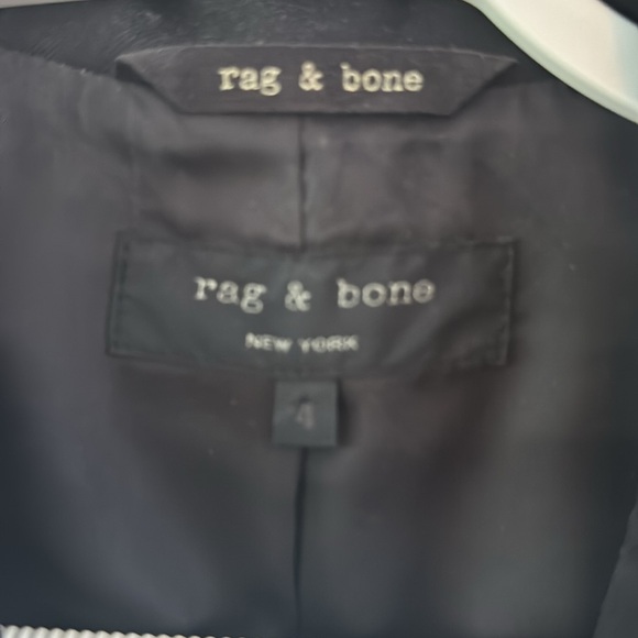 Rag and bone jacket size 4 black - Picture 2 of 3